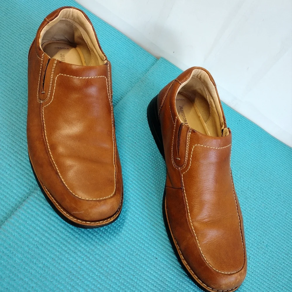 Johnston & Murphy Men's Slip On Sheepskin Leather Shoes Loafer 12M